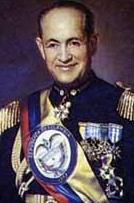 Президент Колумбии (1953 - 1857) генерал Густаво Рохас Пинилья