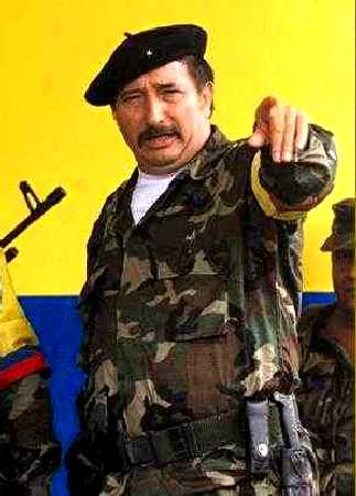 Член Национального Секретариата Главного Штаба РВСК-АН команданте 
Хорхе (``Моно Хохой'') Брисеньо. Comandante Jorge (``Mono Jojoy'') Briceño. Tne Commander Jorge (``Mono Jojoy'') Briceño