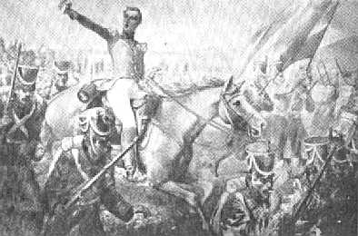 Ayacucho, 1824. Frente de Batalha. Mariscal Antonio José de Sucre y de Alcalá (1795 - 1830)