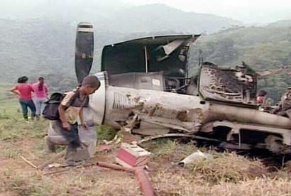 ``Cessna-Caravan''. Alejandria, Caqueta, Colombia, Colombia. 15.02.2003, 08:45 PM ET. 
Foto: REUTERS/REUTERS-TV