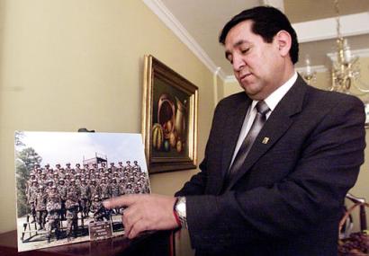 02.04.2003, 6:30 PM ET<br> 
Luis Rincon, Bogotá, Colombia. Foto del Diego Rincon, Iraq. 
(AP Photo/ Farnando Vergara